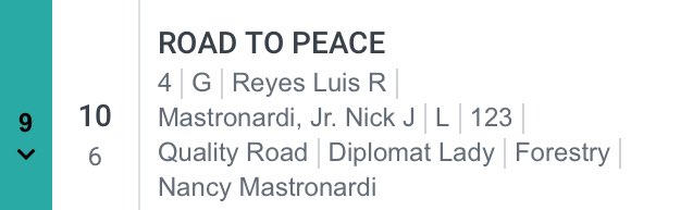 bgenmafia's tweet photo. @gulfstreampark R8 #9 #ROADTOPEACE  Looks competitive. Overlay at 9-1. #Horseracing #SaturdaySmiles https://t.co/qijdVqMhji