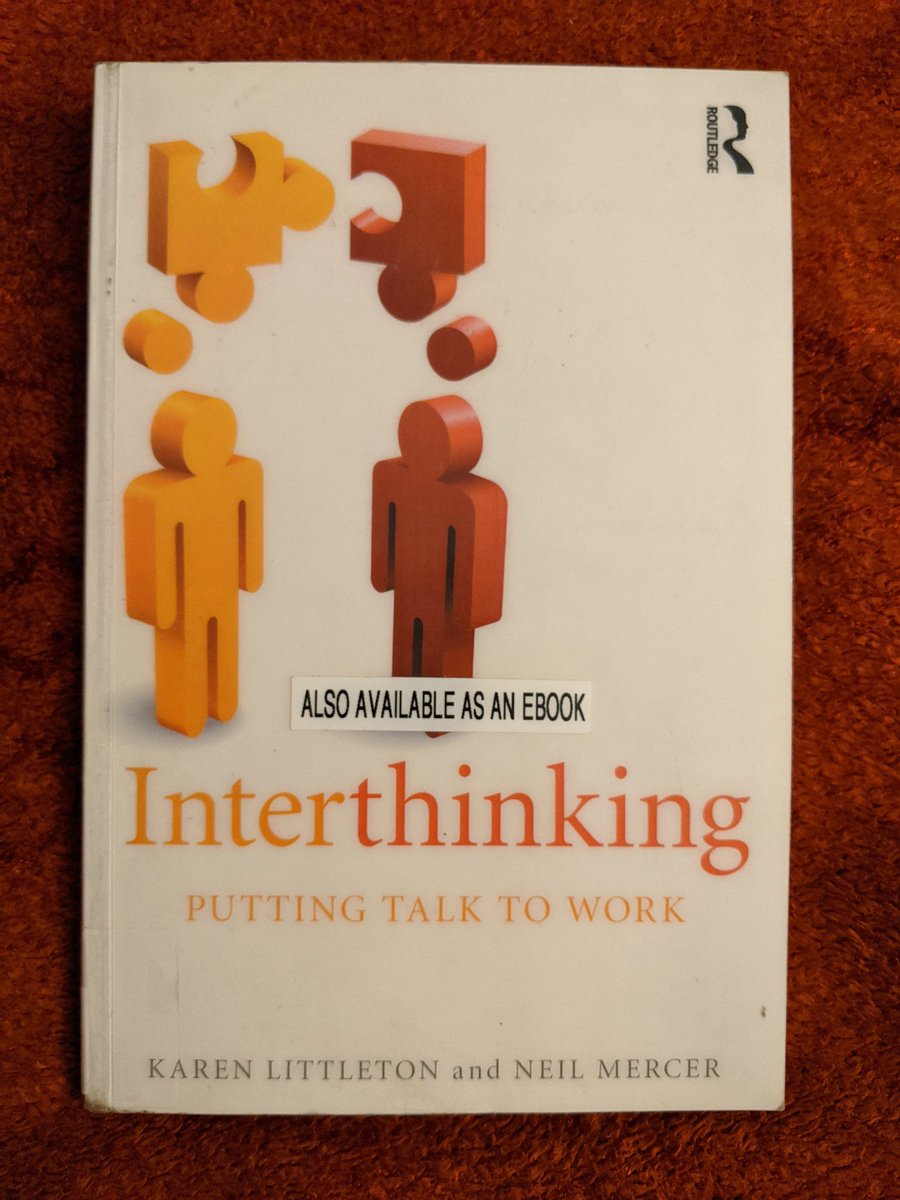 Ruth_Katharine's tweet photo. Here's a book for day 6 of my #LockdownBookChallenge ๐ #Interthinking has been on my #Lockdown to-read pile since I would have had a lecture from @profneilmercer at @CamEdFac if it weren't for #Coronavirus ๐ฉโ๐ซ #EduTwitter @_tarasteaching @misspotter_ks1 https://t.co/QYiBjU7rB2