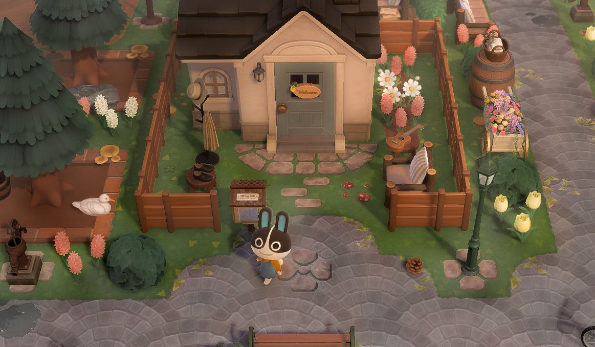 waeruby's tweet photo. I made a little park in front of Dotty's house 🌼🧡
#AnimalCrossing  #どうぶつの森 #Acnh https://t.co/79yyxmQ0Er