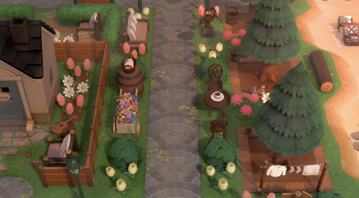 waeruby's tweet photo. I made a little park in front of Dotty's house 🌼🧡
#AnimalCrossing  #どうぶつの森 #Acnh https://t.co/79yyxmQ0Er