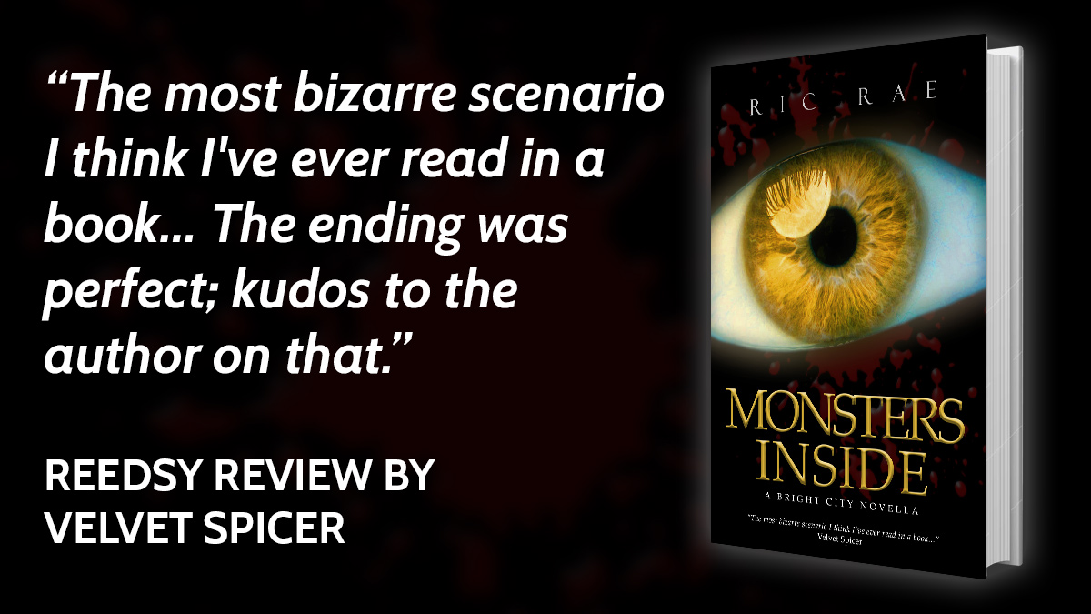 ricraewrites's tweet photo. Love a weird read? Monsters Inside is fast paced ride through a world of bizarre technology, &amp; crazy characters.
I'd love some more reviews 😍
Get it now free: 
🇺🇸 https://t.co/QiimVNWzi9
🇬🇧 https://t.co/zuZ39bwJZ4
#WritingCommunity #readerscommunity #reviewswanted #BookReviews https://t.co/LxBhegqefm