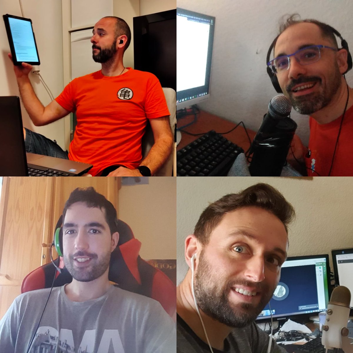 r2pradio's tweet photo. Avui, 9 de maig, dia de #SonGoku, el #r2psquad es posa en marxa x continuar gravant els programes del que queda de temporada. Us trobem a faltar? Us trobem a faltar!! https://t.co/Eg3owpxdm2