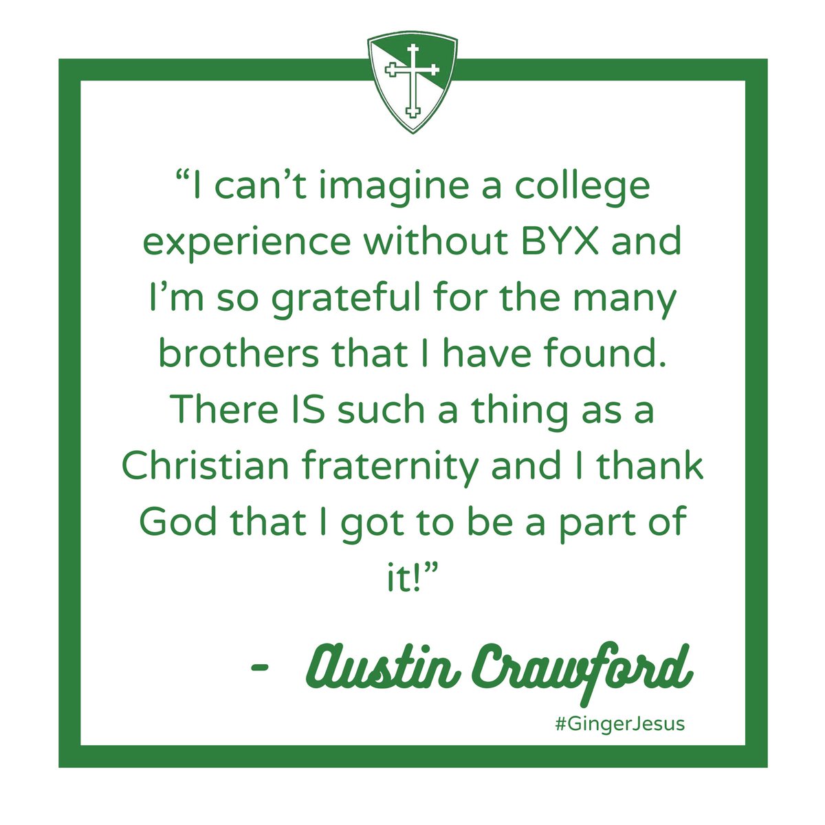 Our last senior spotlight Austin Crawford! He is a recreation, event &amp; sports management major! 
He ventures to wherever the Lord calls him and plans to follow the wild yonder to which God has in store. Good luck to you Austin and your big adventure awaits! 
#UNT2020 #RushBYX