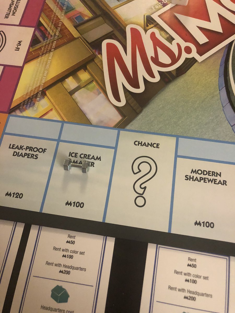 JustAboutGlad's tweet photo. It’s kind of crazy that Ms. Monopoly is trending now, when me and @bornferal ordered it online over a week ago. Talk about being #FEMPOWERED & ahead of the curve #LIKEAGIRLBOSS https://t.co/iiePRVyvmd