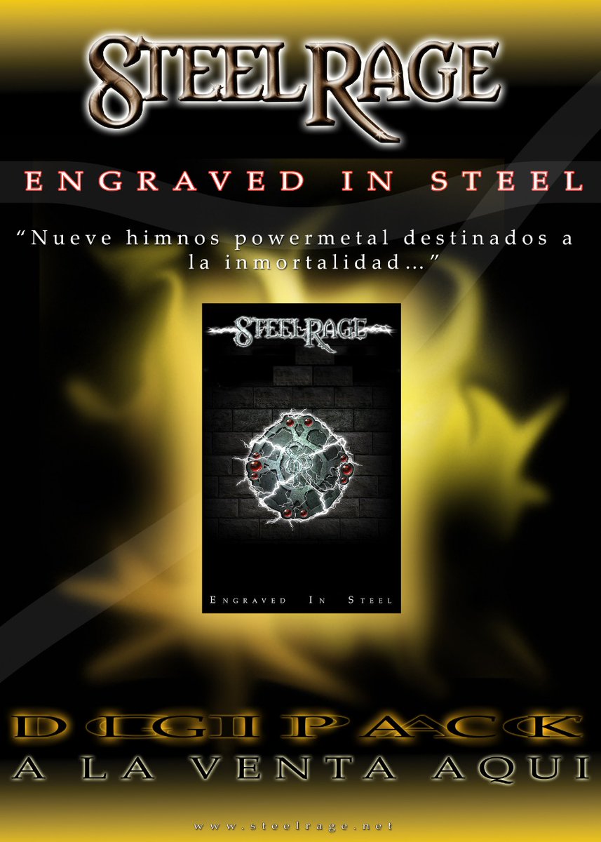SteelRage's tweet photo. Afiche del recuerdo, esta vez el promocional del álbum "Engraved in steel" de 2003

Atentos que se vienen novedades al respecto!

#Steelrage #EngravedInSteel #CdBaby #Spotify https://t.co/wJOCVTOFGf