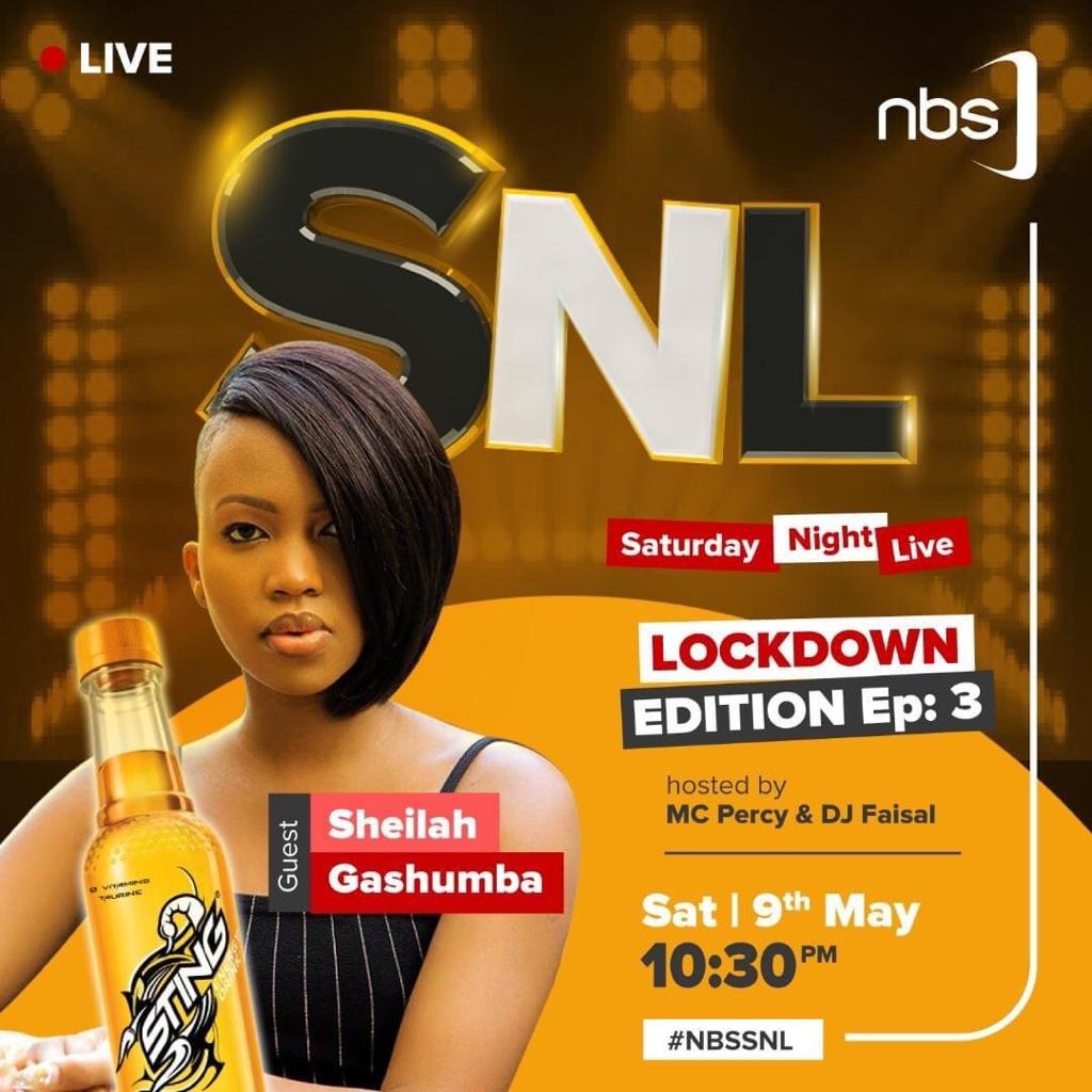 NBSAfter5's tweet photo. Guess who is joining us for the official lockdown partee tonight. 

Cc: @SheilahGashumba. #NBSSNL #StingLifeSwitchedOn #NBSUpdates https://t.co/viVtskMKAg