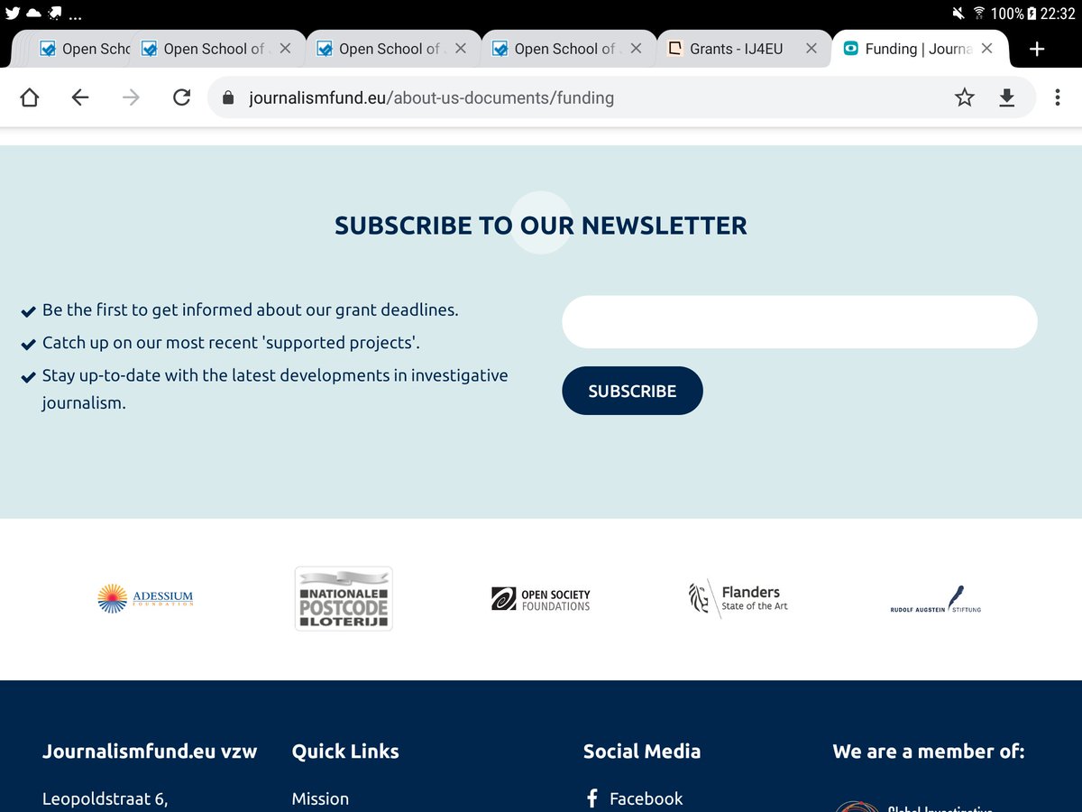 Journalismfund - Eric Smit van  @FTM_nl is mentor bij deze club die mede gefinanciërd wordt door Open Society Foundations van  #Soros en de  #Postcodeloterij . Typisch  https://www.journalismfund.eu/about-us/investigative-journalism https://www.journalismfund.eu/about-us-documents/funding https://www.journalismfund.eu/about-us-organisation/mentors 