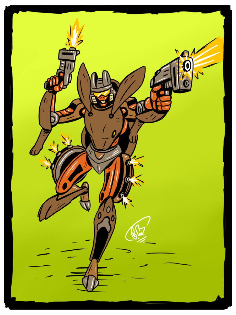 Day 3 of   #beastwars characters! this one was from Andrew Kelynski on Instagram rabbit+maximal+weapons expert. I& #39;m really happy with the way the legs came out. You guys the one for tomorrow is a worm... That& #39;s gonna be hard.