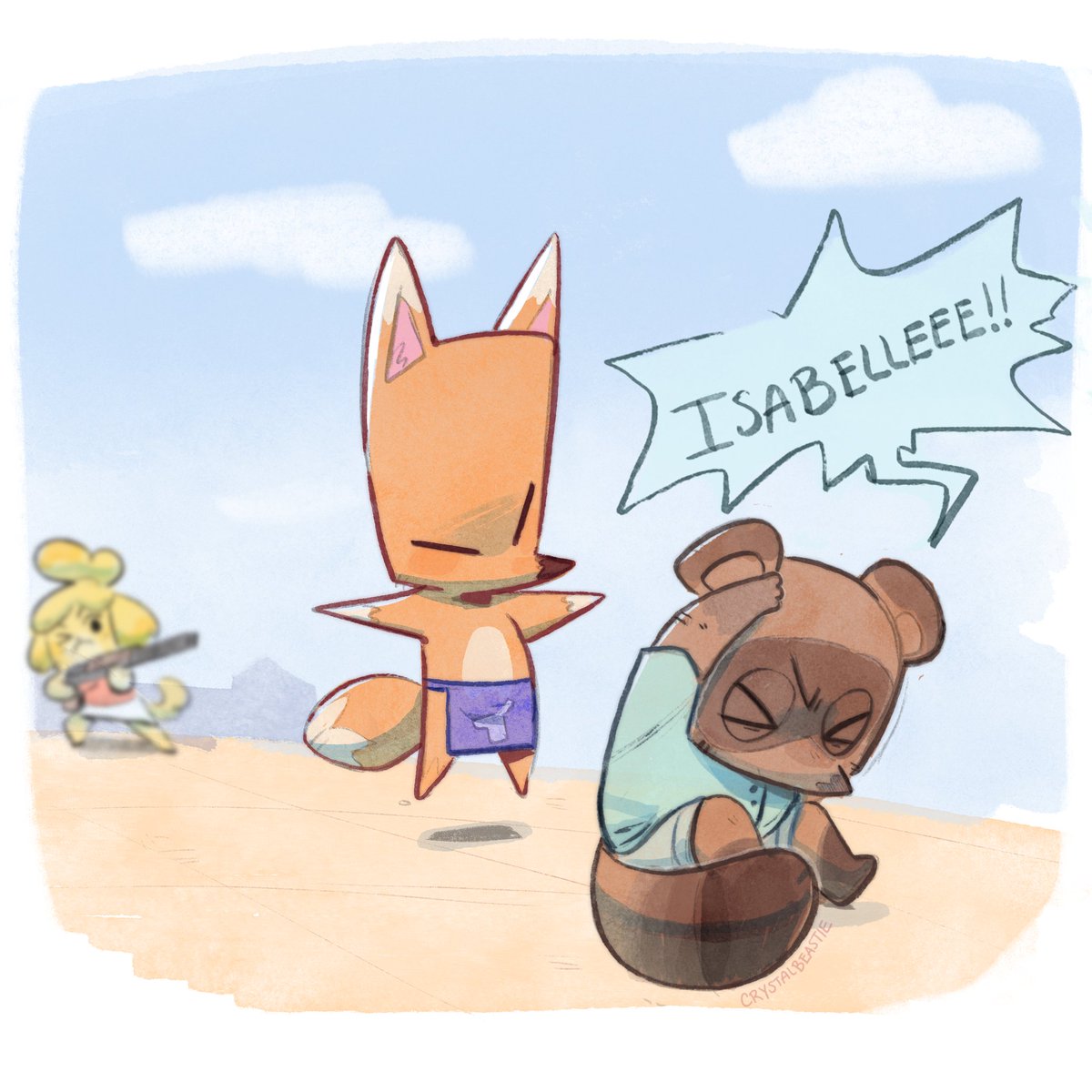 「Tom Nook and Redd's dynamic is my favori」Andi のイラスト