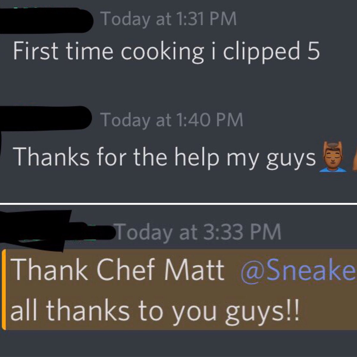 Table_Of_Chefs's tweet photo. BIG COOK TODAY!! Shoutout to all our staff members whom busted their collectives a&amp;$es to ensure members ate!! Hundreds of pairs copped &amp; one of our newest, most inexperienced members had his 1st of many good days ahead.  #wecook #tableofchefs #thechefstable https://t.co/b5Nkcv2Ytd