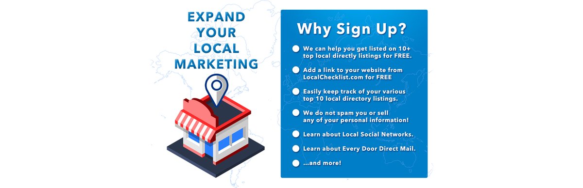 LocalChecklist's tweet image. .@LocalChecklist is a free tool for small business to help with expanding local online marketing efforts. Created by @navfirm. Sign up for free today @ localchecklist.com !

#business #smb #b2b #free #marketing #tool
