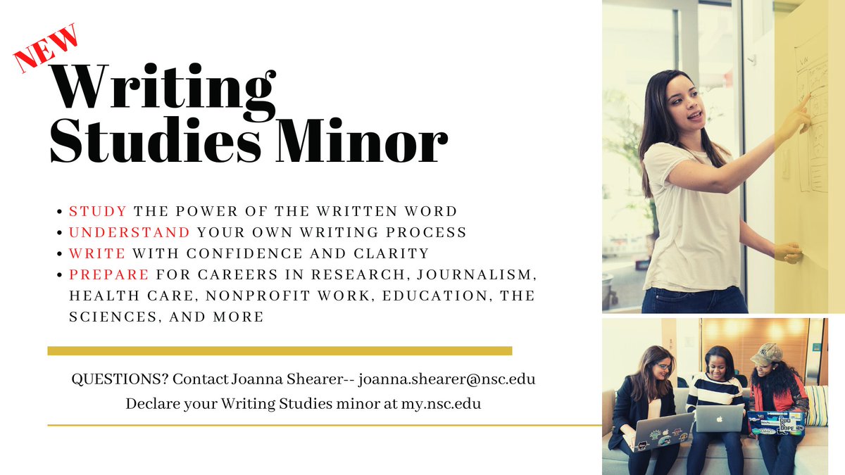 NevadaStateU's tweet photo. Nevada State College introduces 2 new minors: Creative Writing & Writing Studies! Declare your minor today by visiting https://t.co/661BqNbymO. For questions, contact Joanna.Shearer@nsc.edu.
#ScorpionLife #CreativeWritingMinor #WritingStudiesMinor https://t.co/vyX6slWe7q