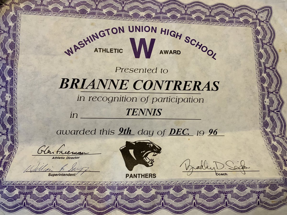 ImAMarvelNerd1's tweet image. OMG @KristyInCA look what I found! My Sophomore photo and my Sophmore year Tennis Award. LOLLLLLLL #DecadesAgo #WUHS #PanthersForLife #SportsOverBoys