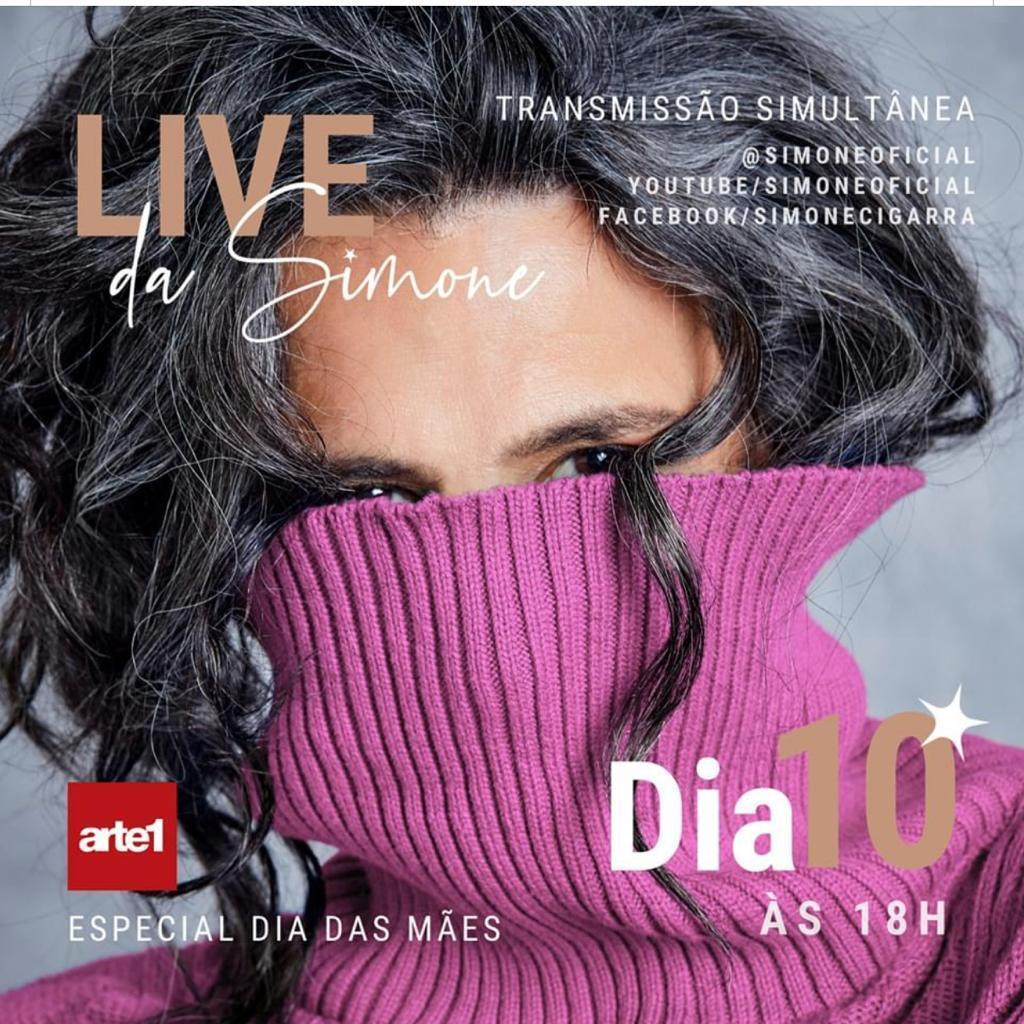 bandsports's tweet photo. Neste domingo, às 18h, o #Arte1 transmite com exclusividade a live da cantora Simone em homenagem ao dia das mães! Não perca a transmissão ao vivo no Youtube: https://t.co/6t2Bnt1oV2 🎼📺📱
#SimoneCigarra #MPB #MúsicaBrasileira #DiadasMães https://t.co/EJEAOu2Ygx