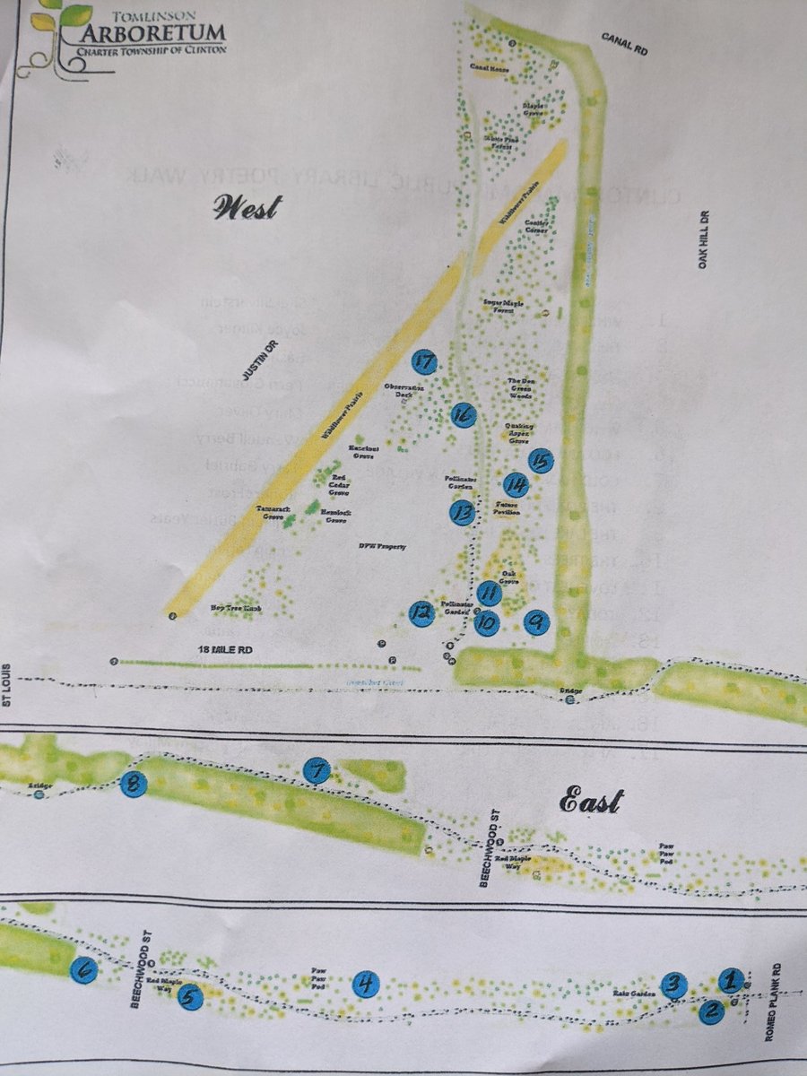 LewisTweets130's tweet photo. If you're looking for something to do when the weather improves, the Clinton-Macomb Public Library created a poetry walk in the Tomlinson Arboretum. Practice safe social-distancing, enjoy the fresh air, and read some great poetry! @CMPLTweets #CVSLearn https://t.co/TsurnvRRSP