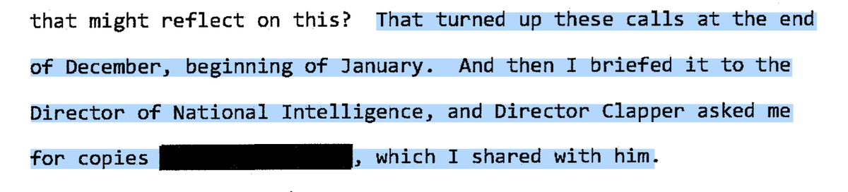 UPDATE: Oh Jim Clapper, you've got a MAJOR problem. You denied under oath ever briefing Obama on the Flynn/Kislyak calls.Well it's not just Andy McCabe who says you did, in a book. James Comey said you did, under oath to Congress.