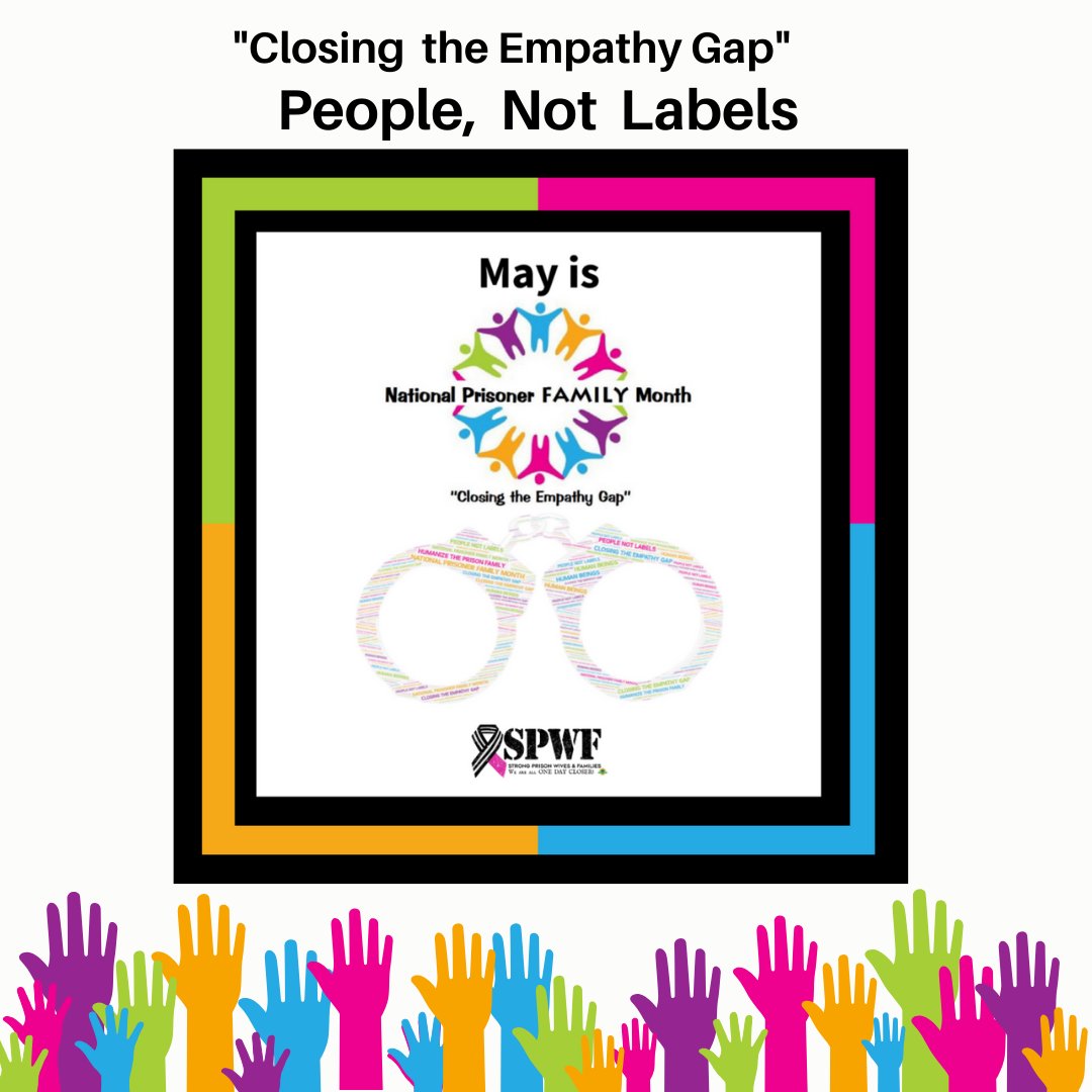 StrongPrisonWiv's tweet photo. May is National #PrisonerFamilyMonth
#ClosetheEmpathyGap #prisonfamily let's Shine a Light on the Impact of #MassIncarceration
#PeopleNotLabels #spwf #strongprisonwivesandfamilies #PrisonersFC2020 #talkprison #HelpFreeAdamNow #supportgroup https://t.co/fCGrZWyzI2