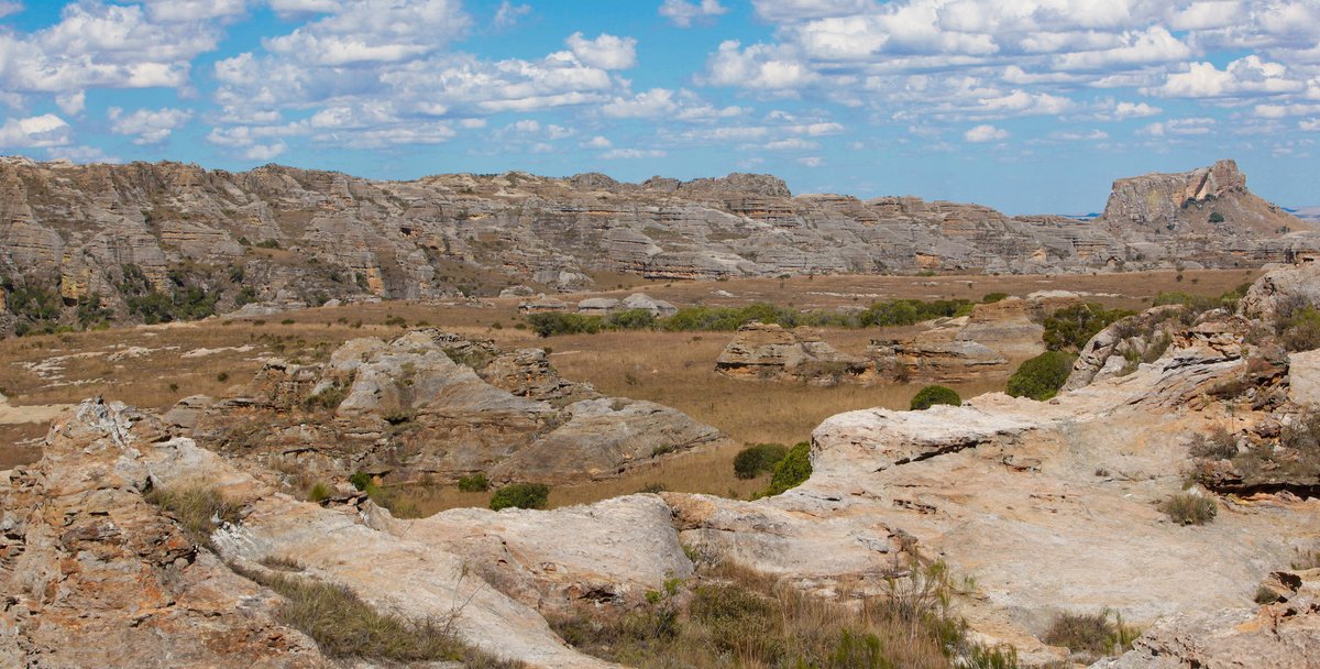 Donc là c'est l'entrée dans le massif de l'Isalo désert du sud de Madagascar qui s'étend je crois de Ranohira à Ilakaka . La c'est le Far West un peu un western, avec des cailloux mais dans le monde réel tu vois