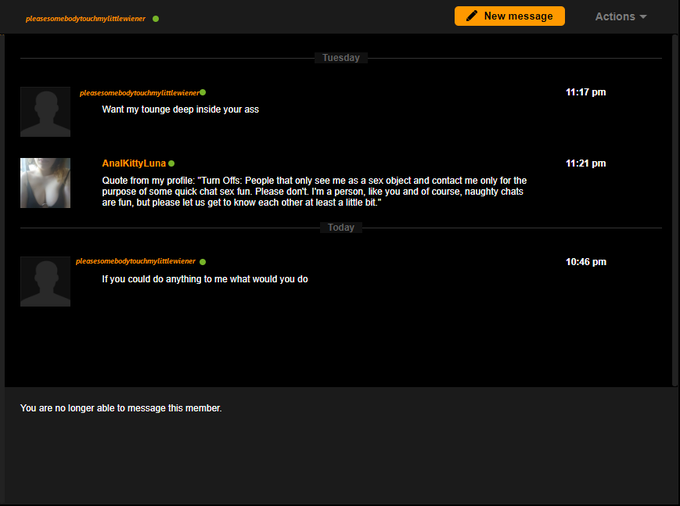 Ooof, he probably copy &amp; pasted a lot of girls that last message, then he saw mine and blocked me :D<a href="/tag/pornhub"class="tags"><span>#pornhub</span></a>