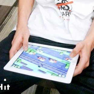 just 2014 jungkookie playing games on his ipad