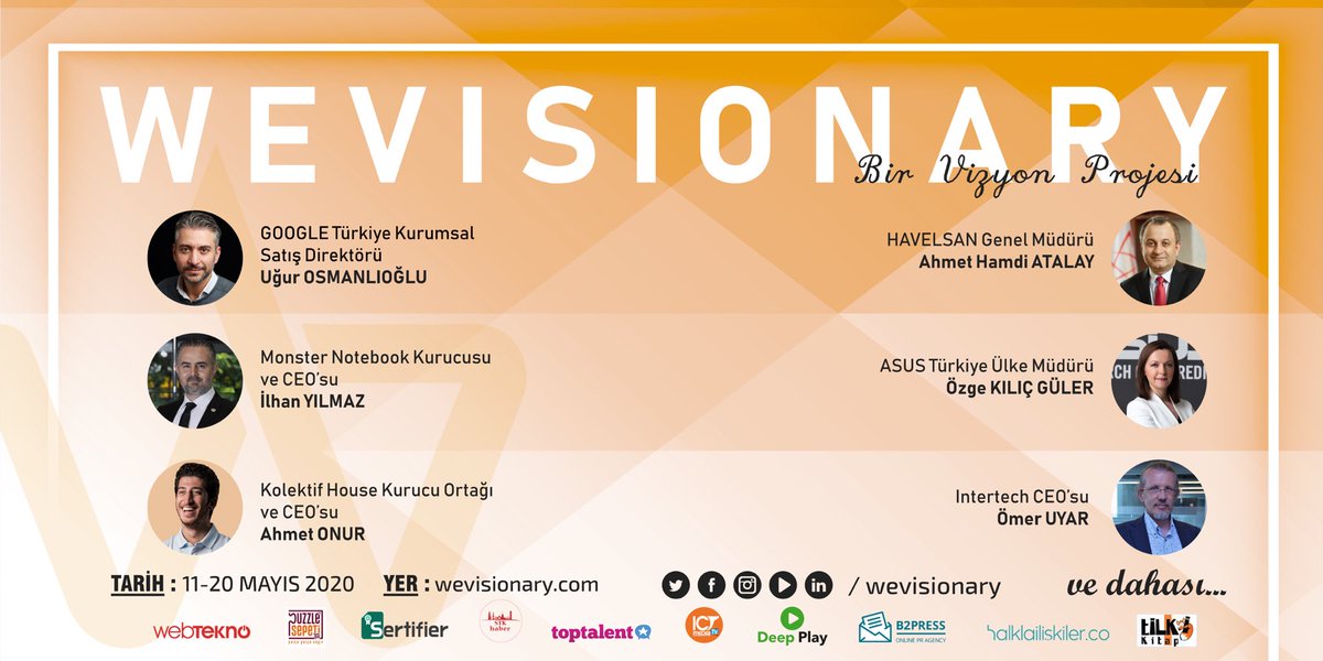 istanbulchain's tweet photo. Paydaşı olduğumuz ve Türkiye'nin en iddialı oluşumlarının işbirliğiyle hayata geçen, 50 üniversiteden 100’ü aşkın kulüp ve oluşum ile Türkiye’nin en büyük multidisipliner topluluklarından biri olan #WEVisionary ilk online zirve organizasyonuna kayıt için👉🏻 @wevisionary https://t.co/oJTMJCEFJ0