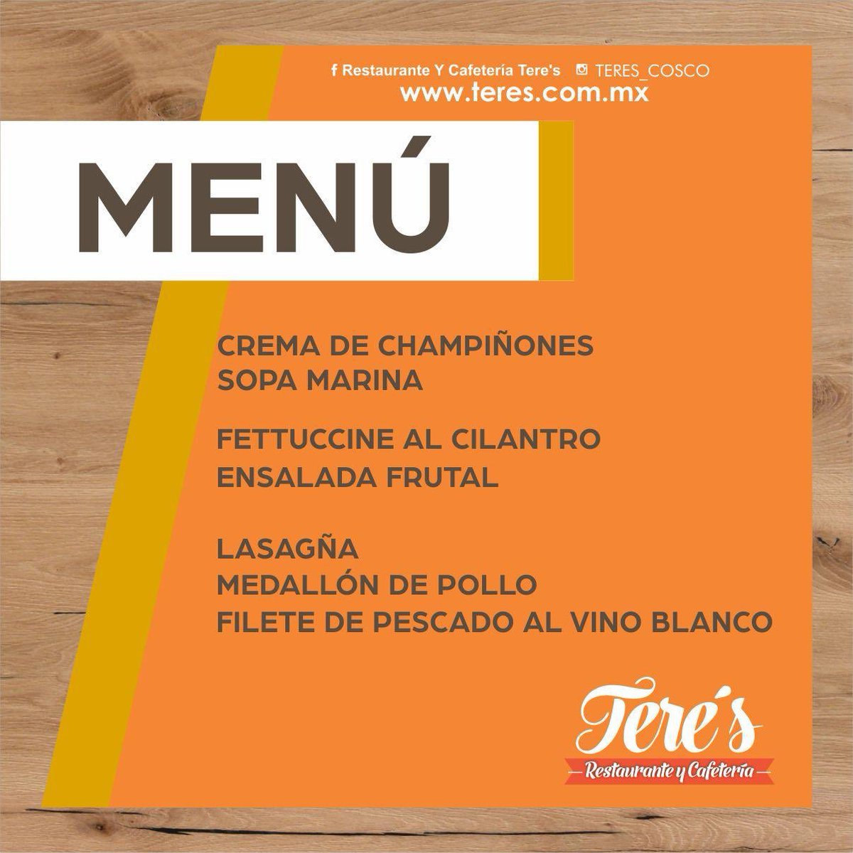 Teres_Cosco's tweet photo. Ya puedes apartar desde este momento, la comida especial para Mamá este Domingo y te recordamos que en la compra de 4 Menús la botella de vino va por nuestra cuenta https://t.co/Sap9Bq48gj