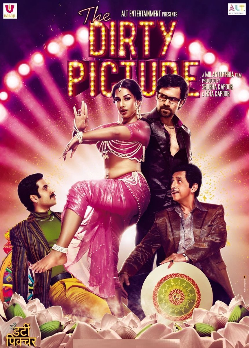 76th Bollywood film:  #TheDirtyPicture This film is underrated! I loved it. Great cast, great performances, great musical numbers, slick visuals, solid story. What is there more to ask for??  @STUPIDREACTIONS when will you react to the trailer? 