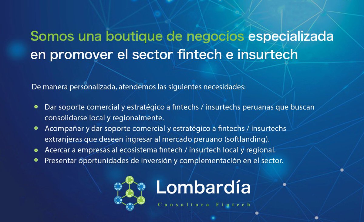 #Perú #EcosistemaFintechPeruano
@colombiafintech @fintechmx @ParisFinForum @asocfintechins @finaktiva @Fintech_Ar @FintechIberoAme @sbcScaleFinTech @FinTechCC @startupmexico @NXTPco @NXTPvc