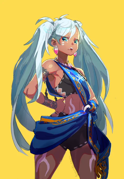 #創作
ルルルゥの村の娘。 
