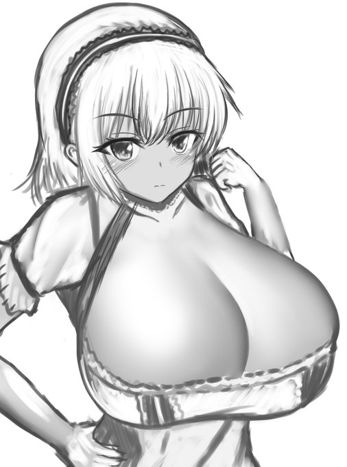 オンライン飲み会しながら描きました。アズレンのシリアスとオリキャラとFGOのえっちゃんです。 