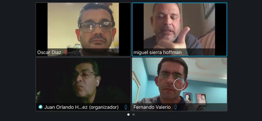 JuanOrlandoH's tweet photo. Videoconferencia con médicos especialistas sobre el uso en Honduras del tratamiento CATRACHO contra el #COVID19, que fue estudiado e implementado por el Dr. Miguel Sierra Hoffman en EEUU. https://t.co/J9WiP0DwRE
