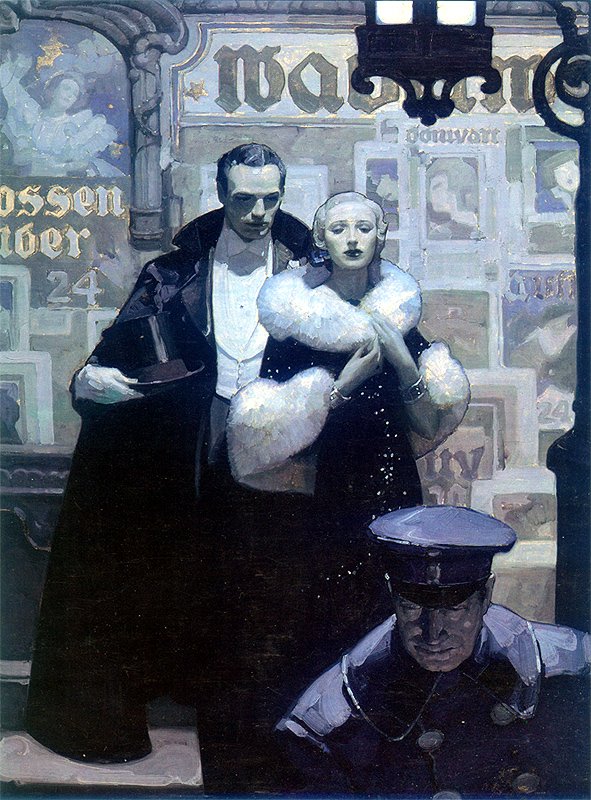 Mead Schaeffer 1898-1980
 
“Closed! Frieder, do you realize what that means...'
Story illustration, Good Housekeeping 1933 
 #SaturdayNightArt  #SaturdayVibes #saturdaynight