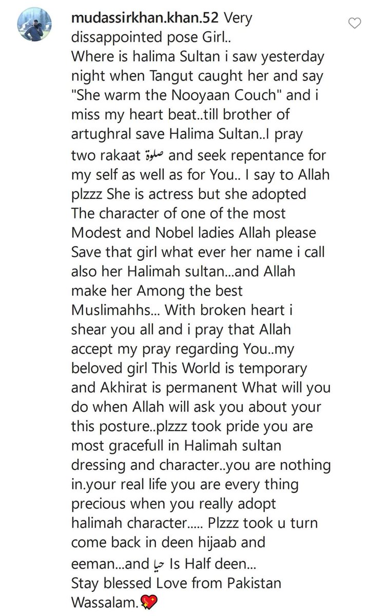 Pakistan men having a meltdown at esbilgic (Halima Sultan from Ertugul) posting a picture because Astaghfirullah Halima baji 