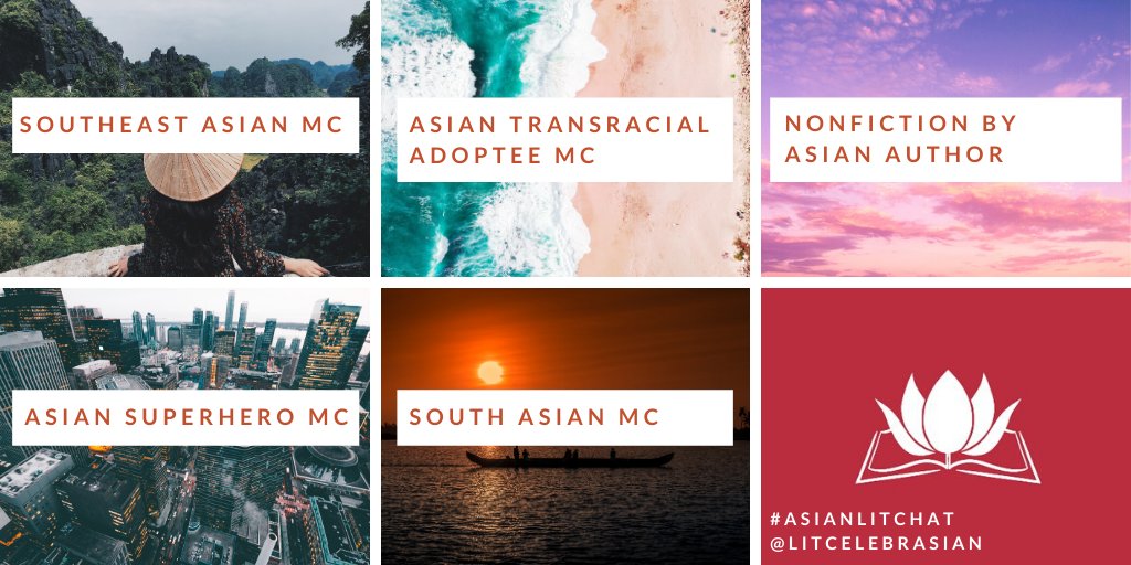 LitCelebrAsian's tweet photo. We're up to the last week of #AsianLitChat! Share your recommendations/ anticipated books with the following:
- Southeast Asian MC
- Asian Transracial Adoptee MC
- Nonfiction by Asian Author
- Asian Superhero MC
- South Asian MC
We hope you've had a happy month of reading! https://t.co/gwMFjEqfeC