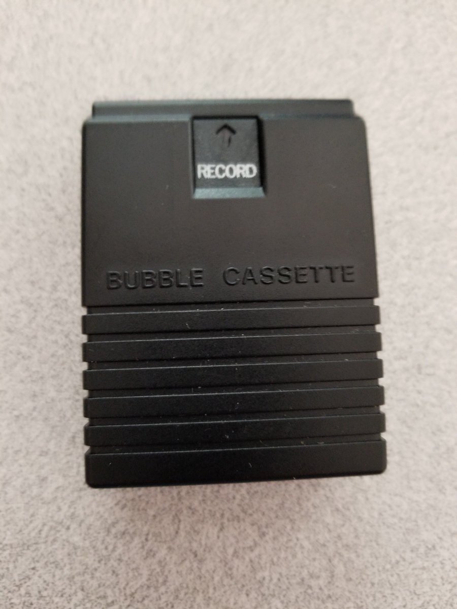 I've got one of those 7110 modules, but I've also got a unique NEC bubble memory module, which calls itself a Bubble Cassette.