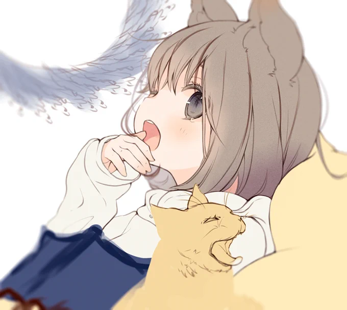 あくびネコさん 