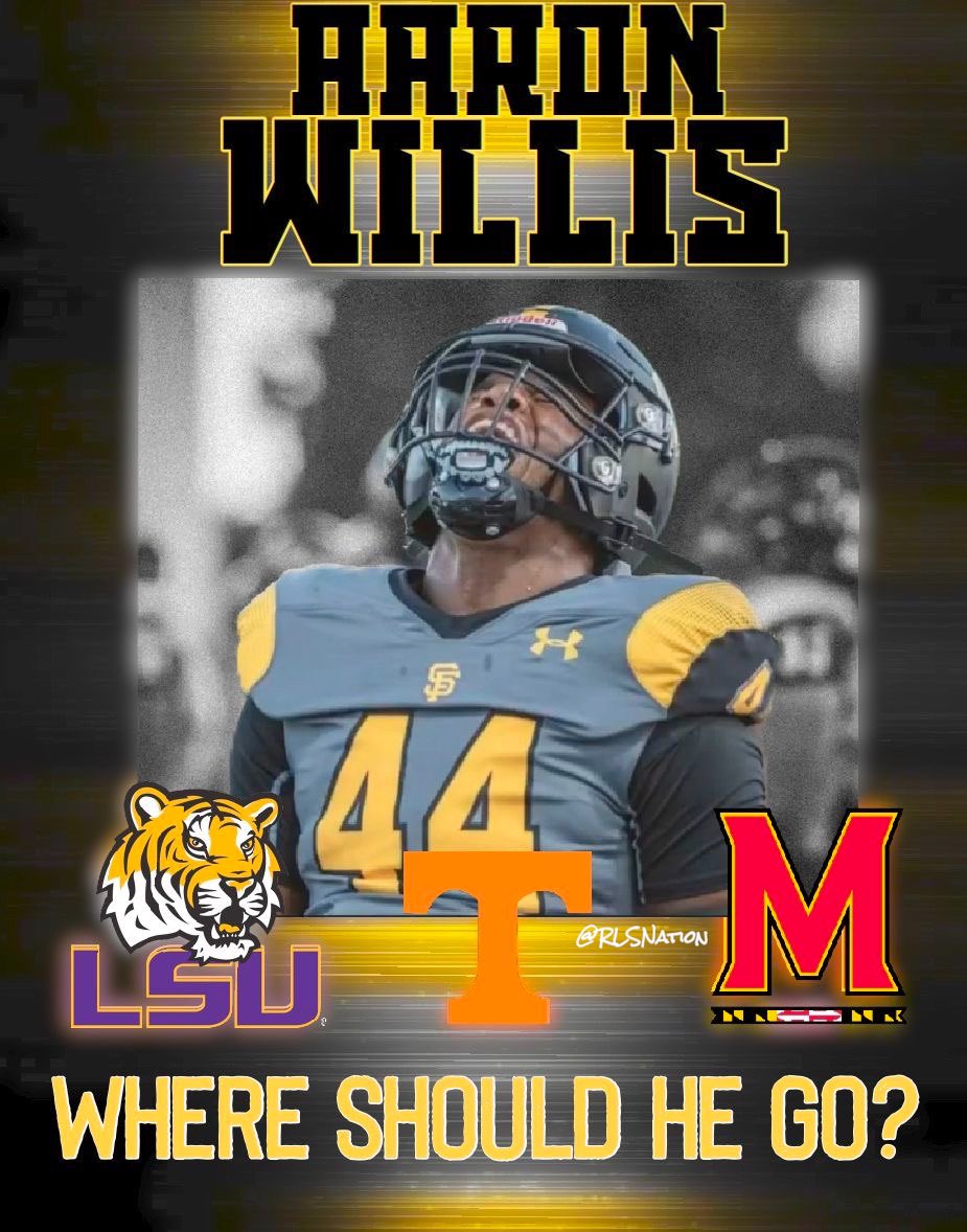 Where should He Go⁉️⁉️ Decision At 12 Afternoon @44crzy 
.
.
.
#GeauxTigers #PoweredByTheT #GOTerps #StFrancisFootball #Next4 #UAFootball #DMVFootball #MarylandFootball