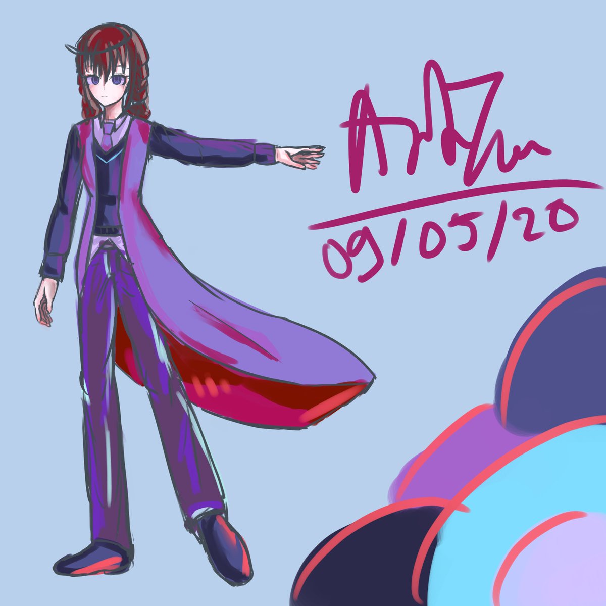 FictionalHope's tweet photo. What the hell that I just do to Sachi....
Outfit swap with @734m80435 protag... 
ha ha ha... The color is broken, that's all 
Draw by @VnWeeb https://t.co/hLultWQsHF