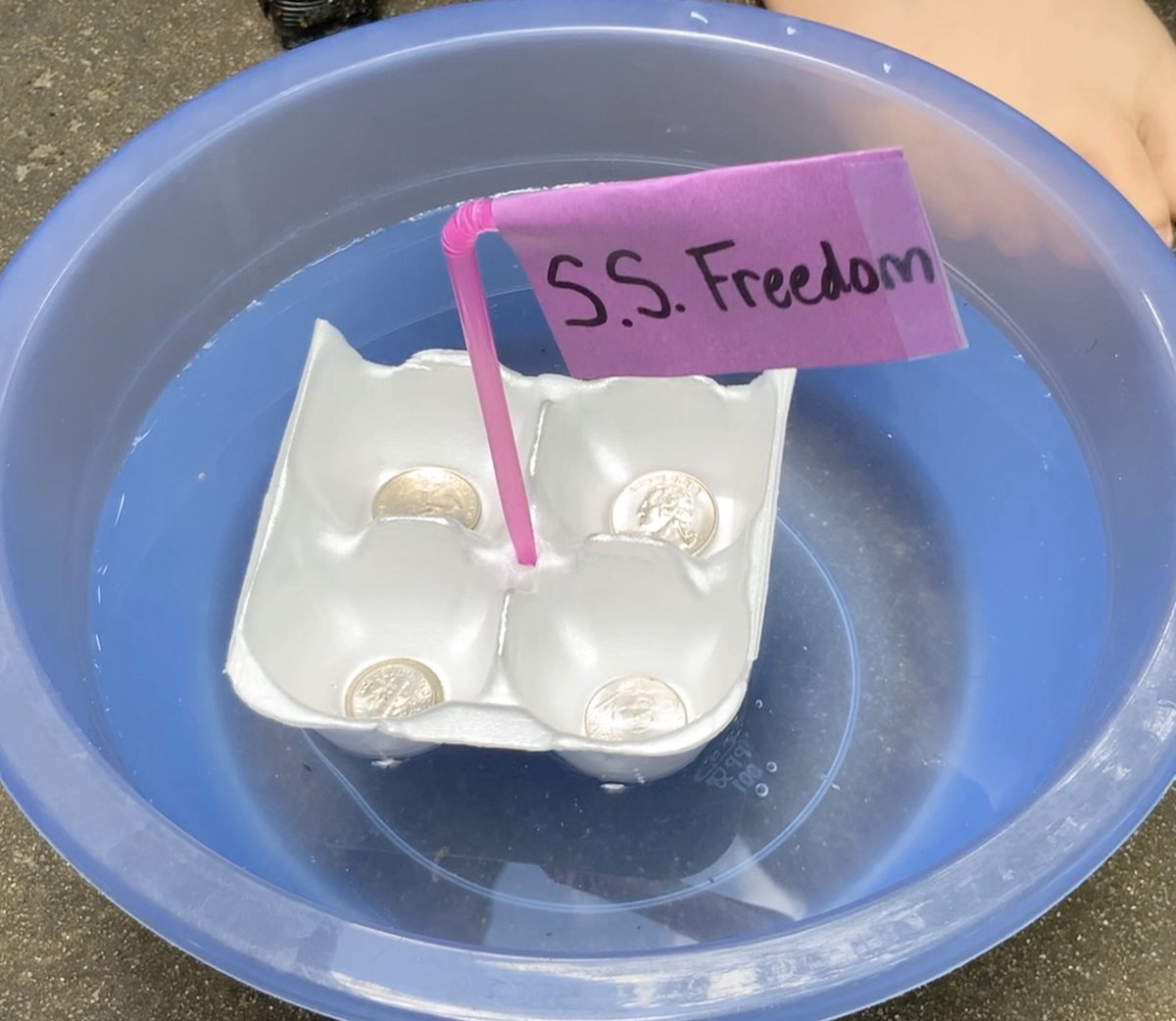 Working on next week’s #STEM Daily Design Challenge - 🎶making music w recyclables♻️! New challenges each week #athomewithAPS. Find past videos to design “something that flies” or a “boat that floats” at this link: tinyurl.com/homeaps