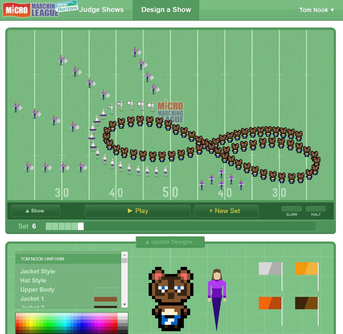 micromarching's tweet image. Tom Nook has decided to take over the MML island. We're not quite sure how we feel about it.