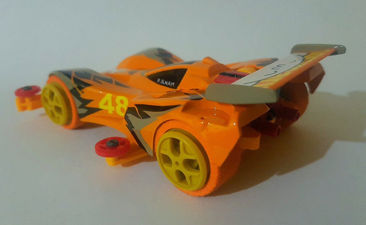 pattyramadhan's tweet photo. Just build @tokui_sorangley oneesan car in @mini4wd_app games 😆👍 thanks mang ade for painting my kit 😉  @mini4wd #超速GP #ミニ四駆の日 #ミニ四駆超速gp #tamiya #tamiyaindonesia #mini4wd #miniyonku #plamo #custompaint https://t.co/Px4KGfne8H