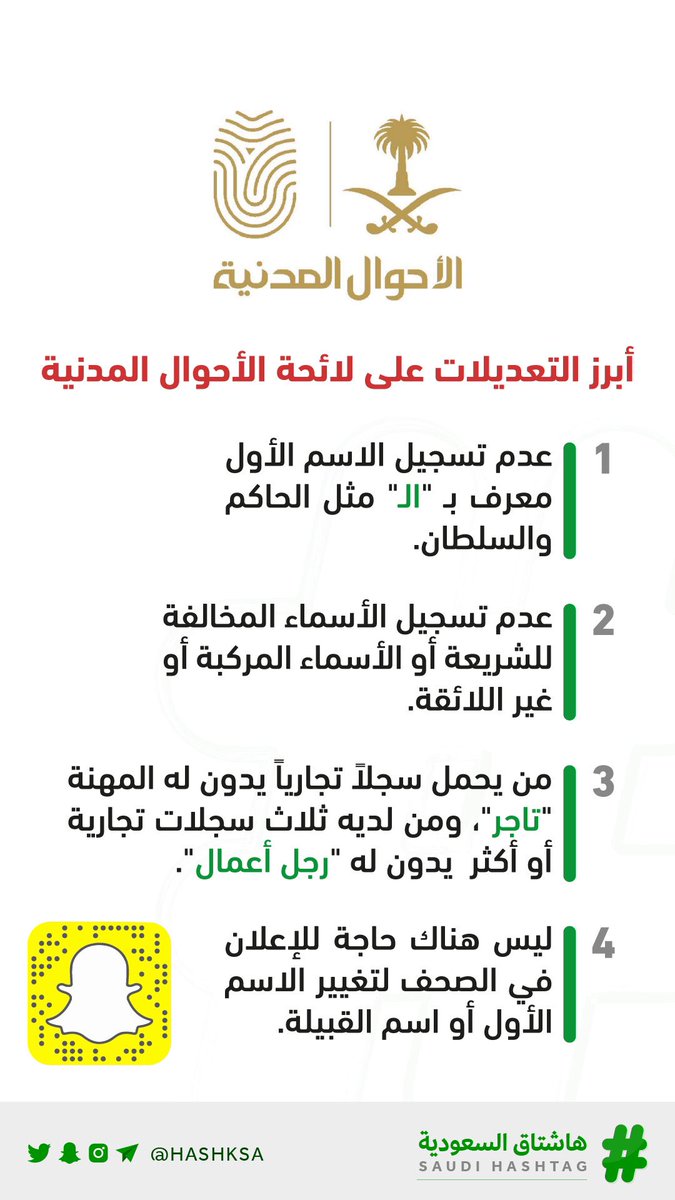 طريقة تغيير الاسم في الاحوال