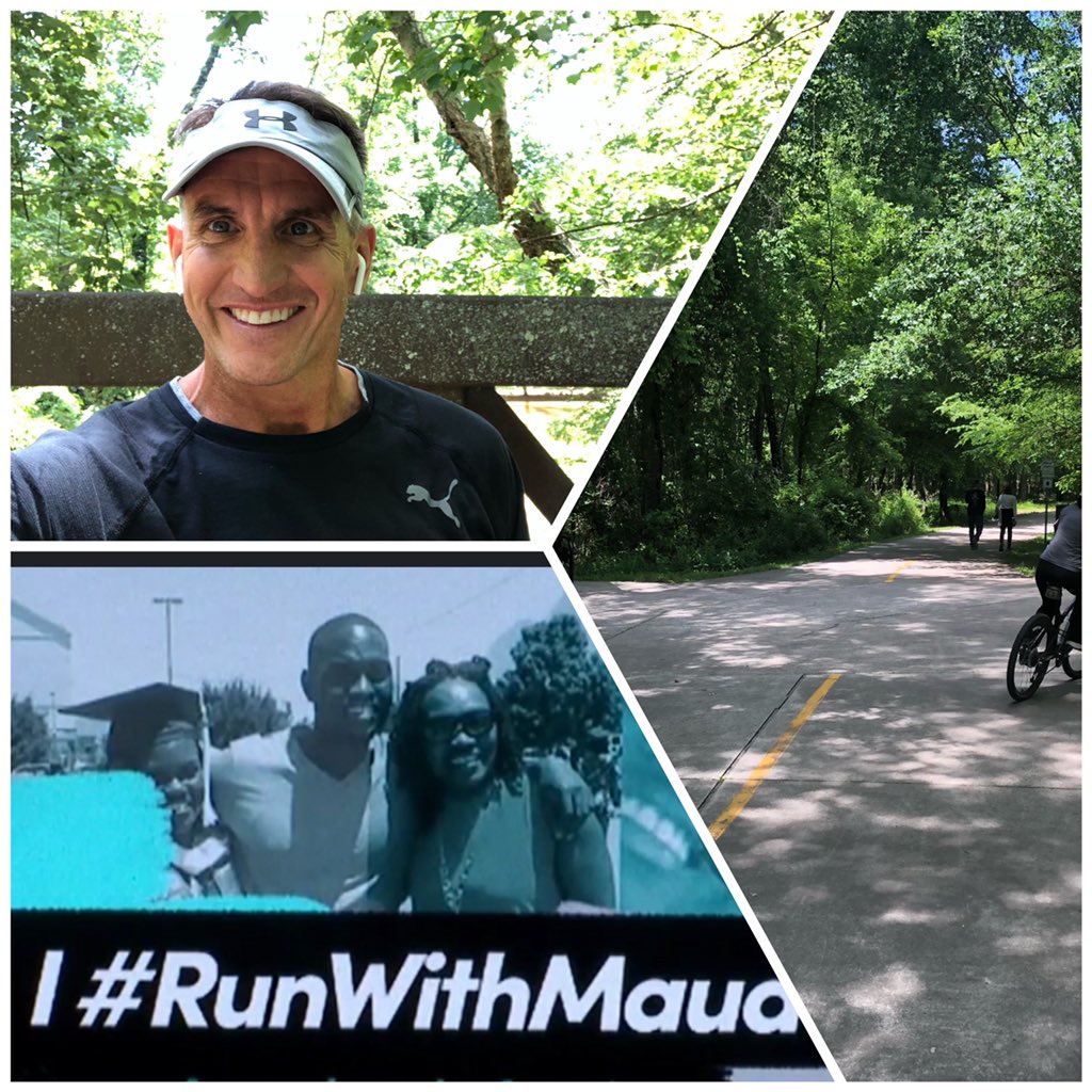DrJeffRose's tweet photo. On my run, I stopped at 2.23 to reflect. Never have I been afraid of being attacked due to the color of my skin- an example of #whiteprivilege. We have a long way to go to achieve racial #equity in this country. #IrunwithMaud https://t.co/M0UiQ3R3Hl
