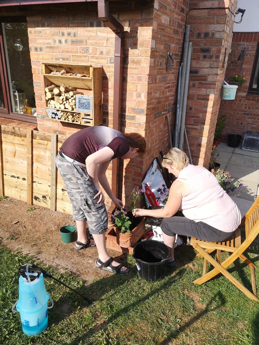 camshami's tweet photo. @ysgolygogarth another busy day in the garden for Ben 😍 https://t.co/g8I6PBXPnY