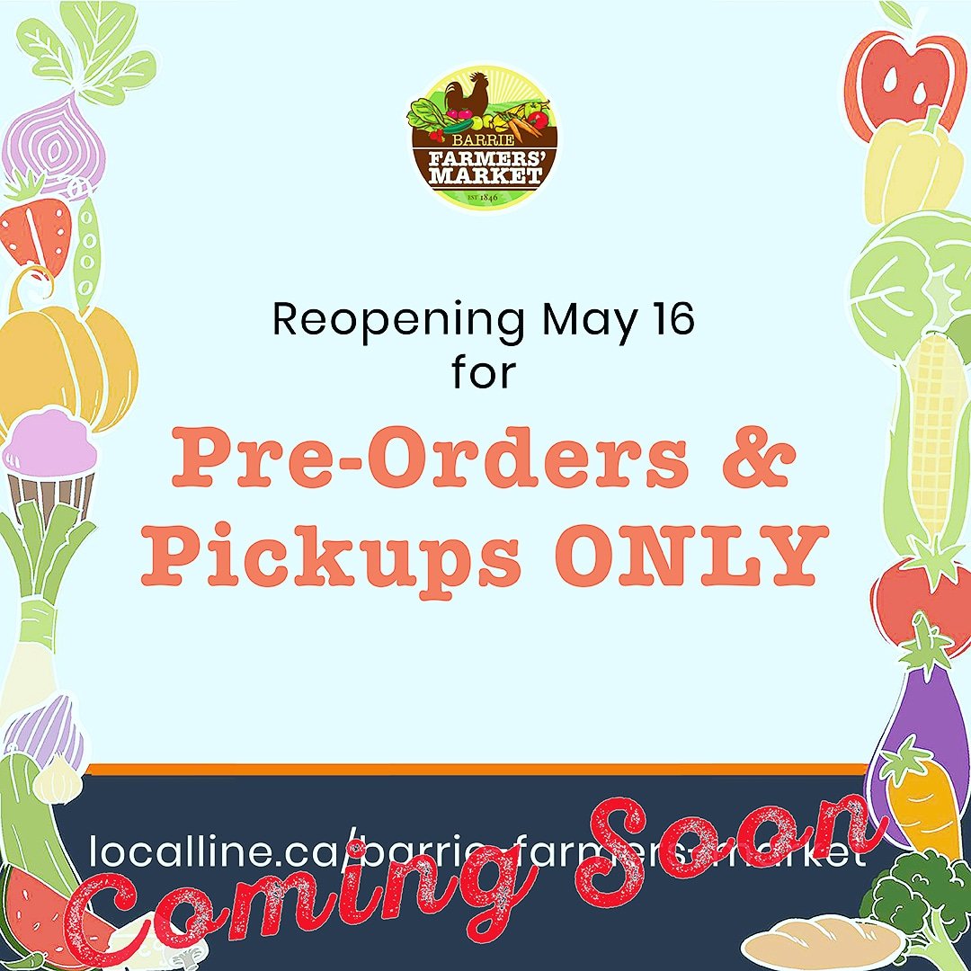 BarrieFarmersMarket (@barriefarmersm) on Twitter photo We're almost ready! Keep an eye out for the launch of the <a href="/BarrieFarmersM/">BarrieFarmersMarket</a> online. We are limited to pre-orders and pickups only for now, which will be conveniently located in the City Hall parking lot. More details to follow soon. #comingsoon #eatlocal #shoplocal#downtownbarrie We're almost ready! Keep an eye out for the launch of the <a href="/BarrieFarmersM/">BarrieFarmersMarket</a> online. We are limited to pre-orders and pickups only for now, which will be conveniently located in the City Hall parking lot. More details to follow soon. #comingsoon #eatlocal #shoplocal#downtownbarrie
