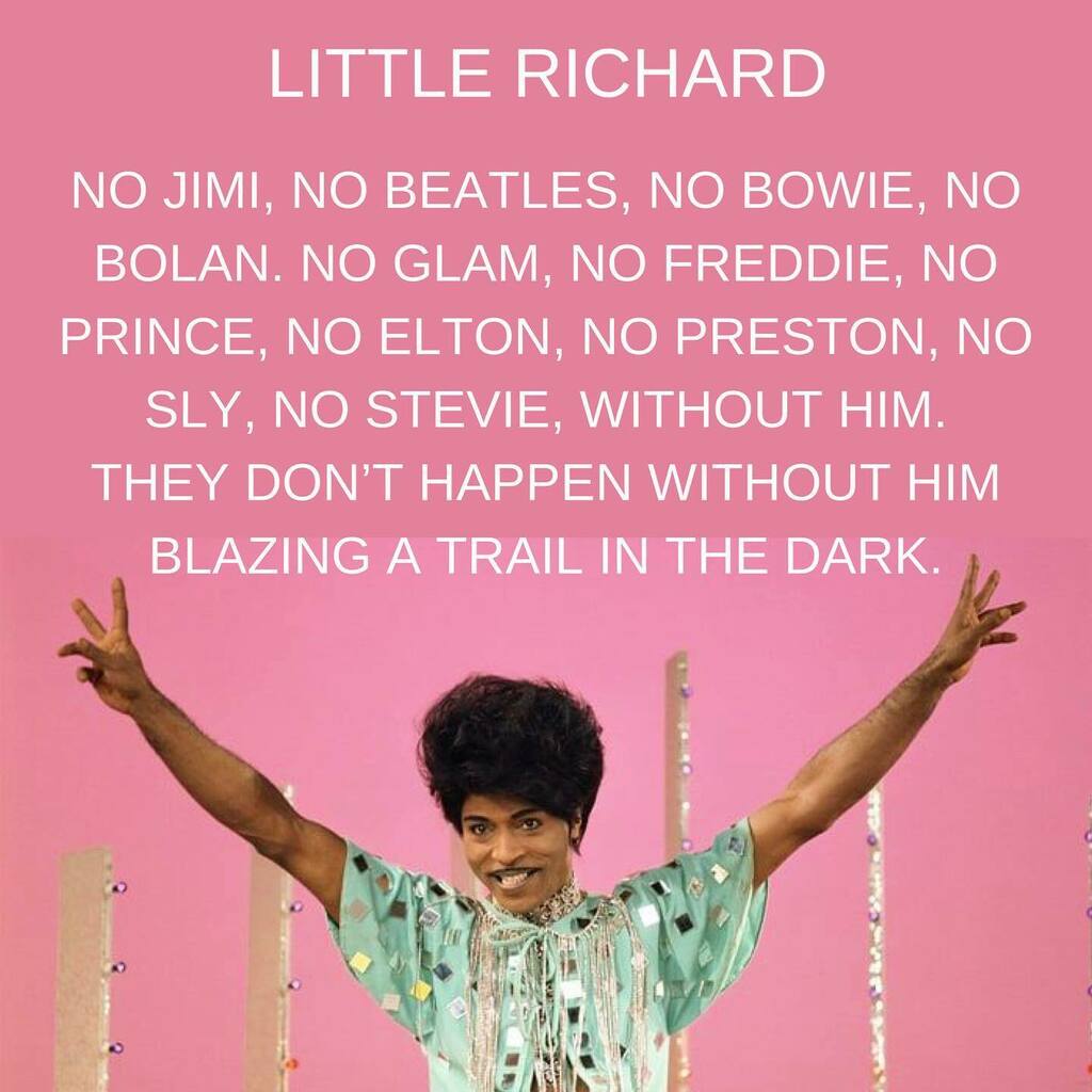 Before Elvis, before The Beatles, before ANYONE. He was one-of-a-kind, beyond brilliant &amp; the true KING of Rock 'n Roll!  #RIPLittleRichard