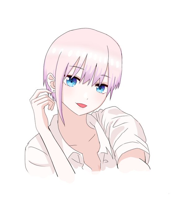 理系絵描き■C105日曜東4ラ61bさんがTwitterに投稿した中野一花(五等分の花嫁)のイラスト。