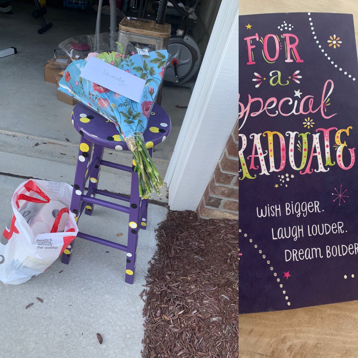 I have the best Co-workers!!! Thank you Sarah van Woerdekom and Jamie Maye for thinking about me today! You guys are the best!!💜💚🙌🏽