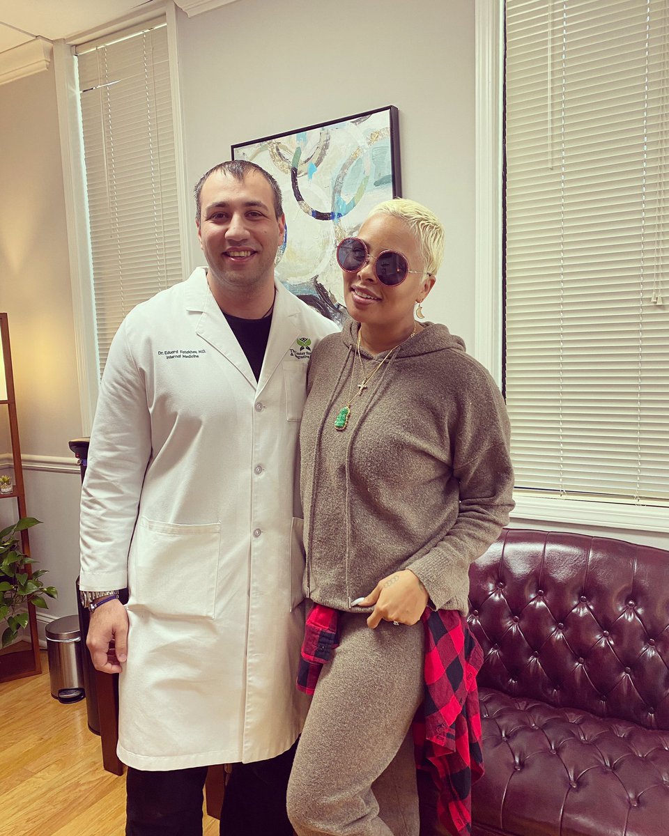 Throwback: Always a pleasure having @EvaMarcille at our office for EMSCULPT treatments. #Emsculpt is like doing 20,000 crunches in 30 minutes. Stop by & get your #ABs toned & burn fat contact the office for your emsculpt and get 10% off #bravo #bravotv #rhoa #evamarcille