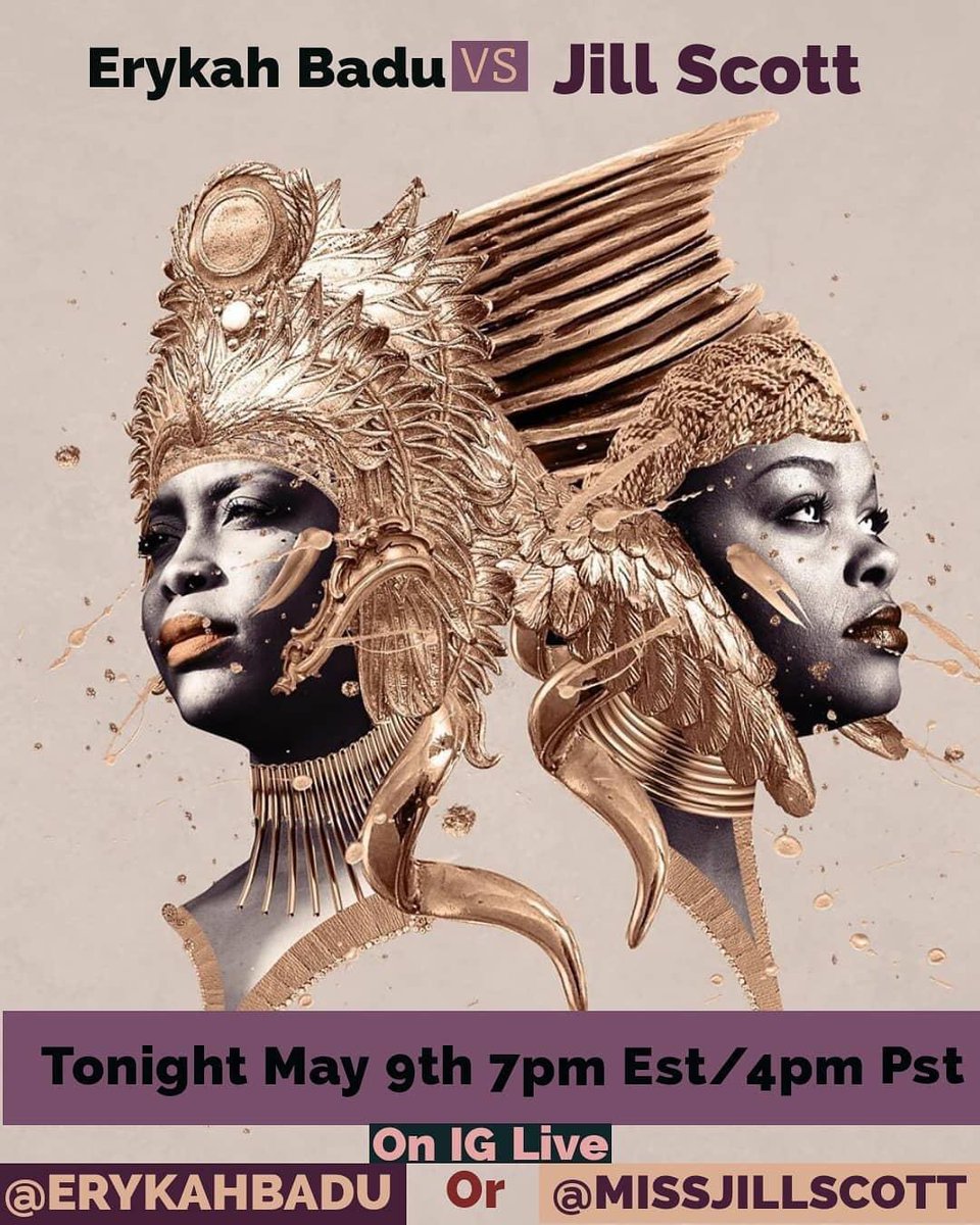 amerik4nboy's tweet photo. Y’all Watching?! 👑 
•
•
•
#erykahbadu #jillscott #blacktwitter #igbattle #verzus #livinglegends https://t.co/yycQM3zUiZ